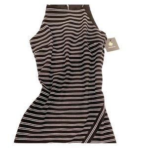 Black and White Bodycon Dress